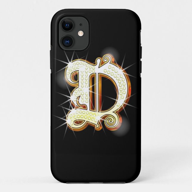 Bling Monogram D iPhone 5 Case (Back)