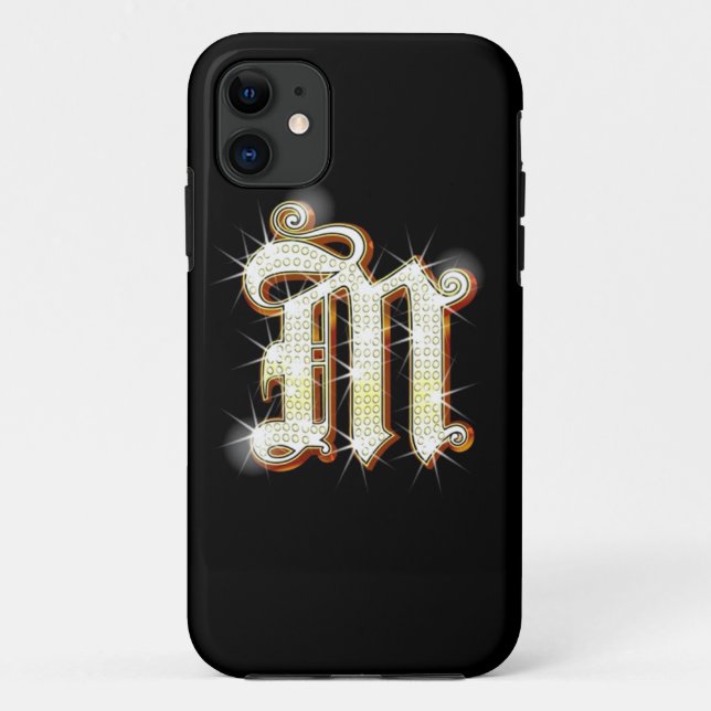 Bling Monogram M iPhone 5 Case (Back)