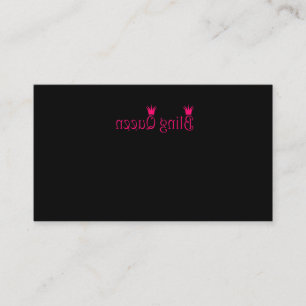 Bling Queen Reverse Pink Paparazzi Live Mirror Business Card