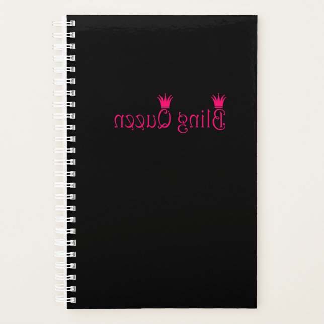 Bling Queen Reverse Pink Paparazzi Live Mirror Planner (Front)