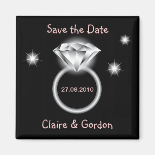 Bling Ring Save The Date Magnet