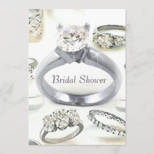 Bling Rings Bridal Shower Invitation