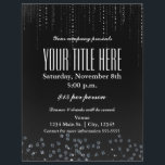 Bling Sparkle Elegant Glamour Event Flyer Poster<br><div class="desc">Bling Sparkle Elegant Glamour Event Flyer Poster.</div>