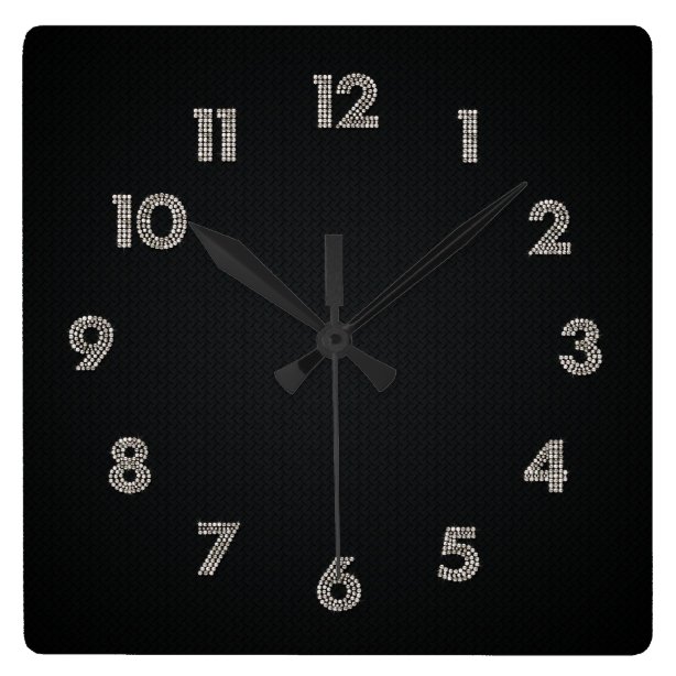 Bling Wall Clocks Zazzle UK