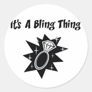 Bling Thing Classic Round Sticker