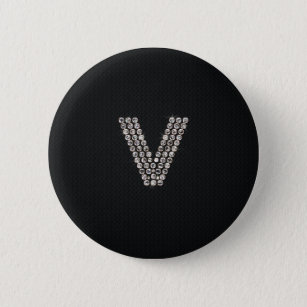 bling - V 6 Cm Round Badge