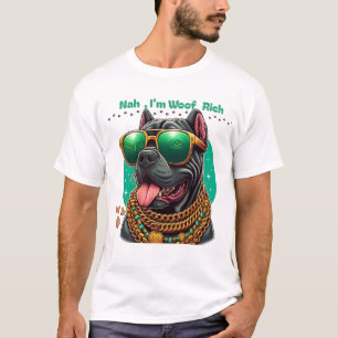 Blinged Out Frenchie – Hip-Hop Dog with Chains  T-Shirt