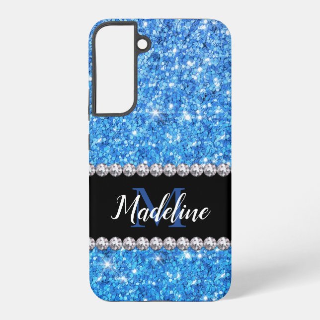 Blinged-Out Galaxy S22+ Case: Personalized Samsung Galaxy S22+ Case (Back)