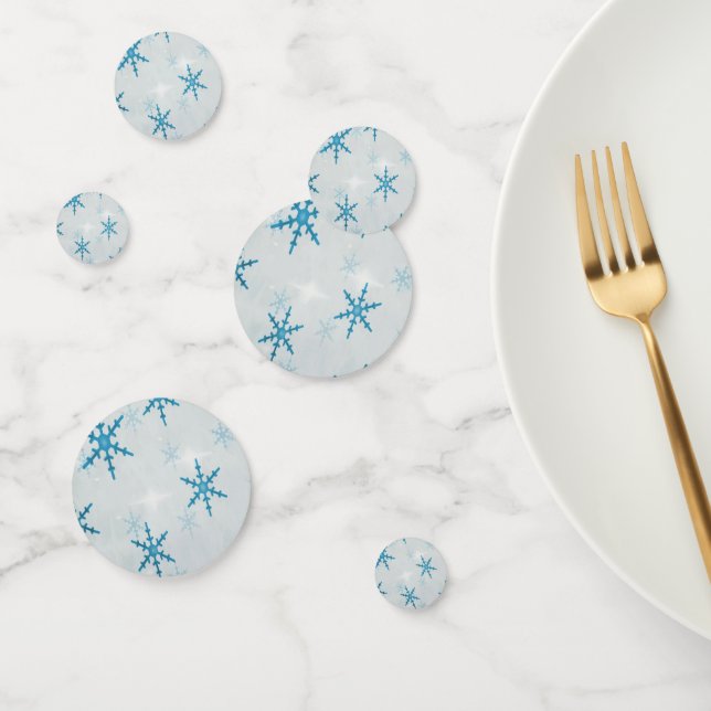 BlingSnowflakes Christmas Wedding Table Confetti (Group)