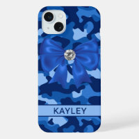 Blingy Blue Camouflage Personalised