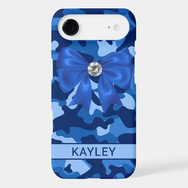 Blingy Blue Camouflage Personalized (Back)