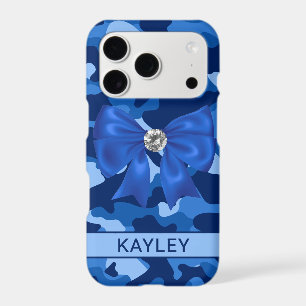 Blingy Blue Camouflage Personalized
