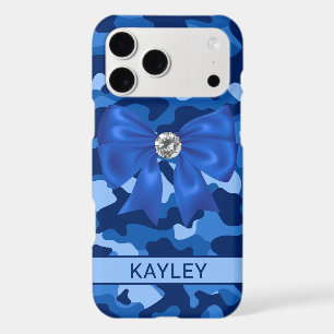 Blingy Blue Camouflage Personalized