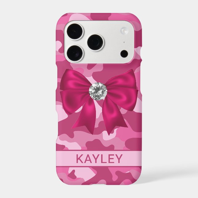 Blingy Pink Camouflage Personalised (Back)