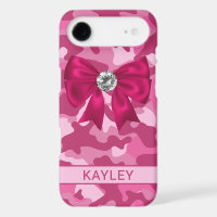 Blingy Pink Camouflage Personalised