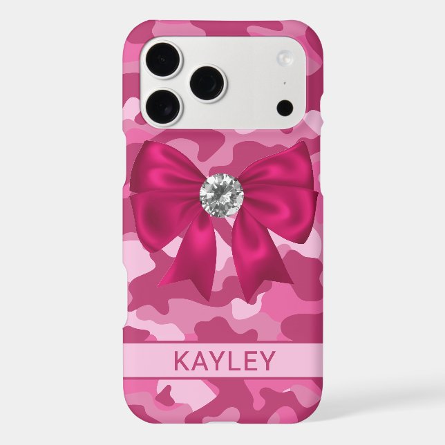 Blingy Pink Camouflage Personalized (Back)