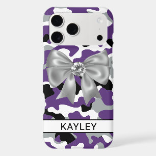 Blingy Purple Black Camouflage Personalized