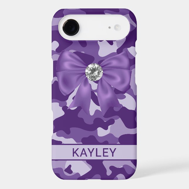 Blingy Purple Camouflage Personalized (Back)