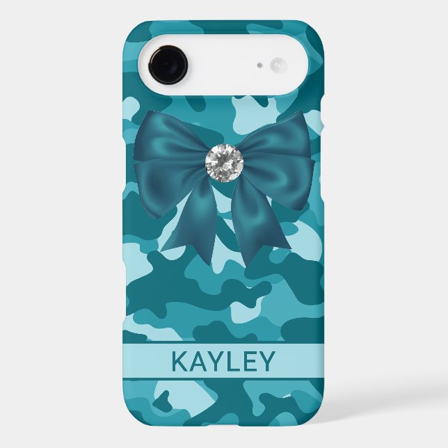 Blingy Teal Camouflage Personalised (Back)