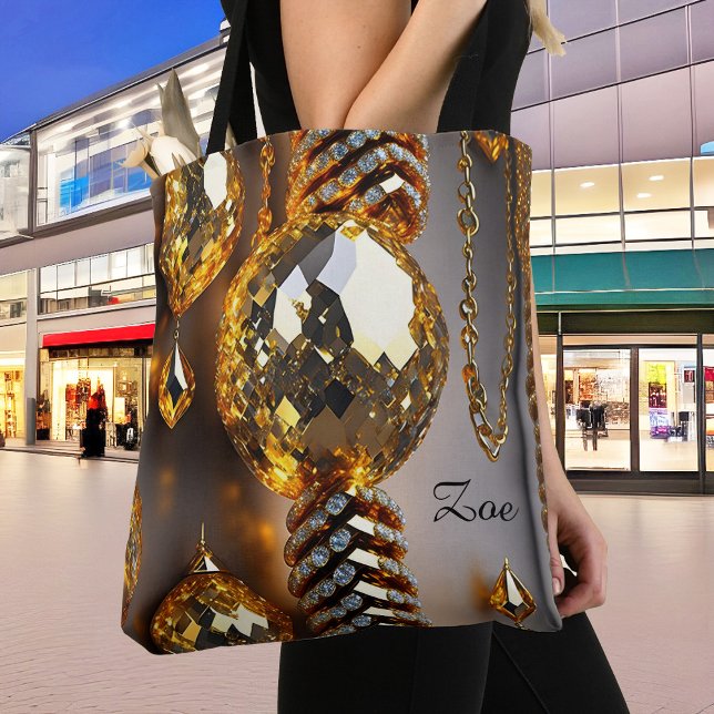 Blink! Beautiful chaos jewellery in gold  Tote Bag (Creator Uploaded)