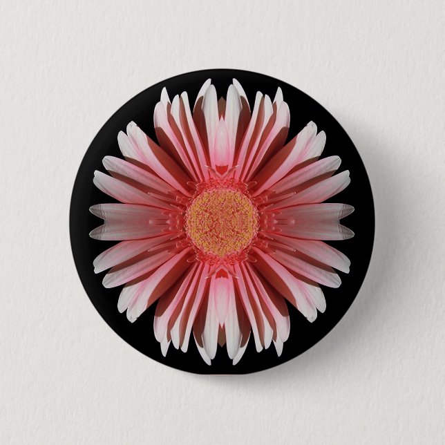 Blink Button. 6 Cm Round Badge (Front)