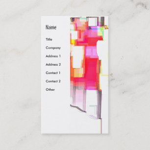 "Blink" Digital Abstract Business Card