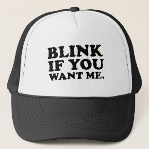 blink trucker hat