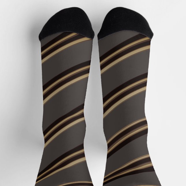 Blinky the Bat Hiding Stripe pattern Socks (Top)