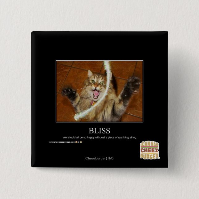 Bliss 15 Cm Square Badge (Front)