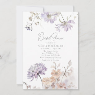 Bliss - Lilac and Lavender Bridal Shower Invitation