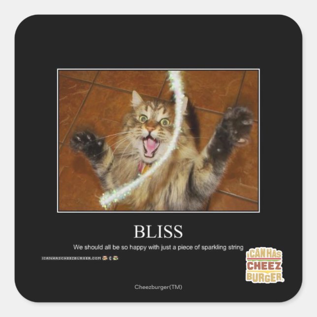 Bliss Square Sticker (Front)