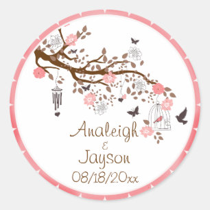 Bliss Wedding Envelope Seals or Favour Stickers