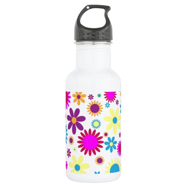 Blissful Blossoms 532 Ml Water Bottle (Front)