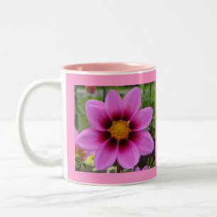 Blissful Blossoms Two-Tone Coffee Mug