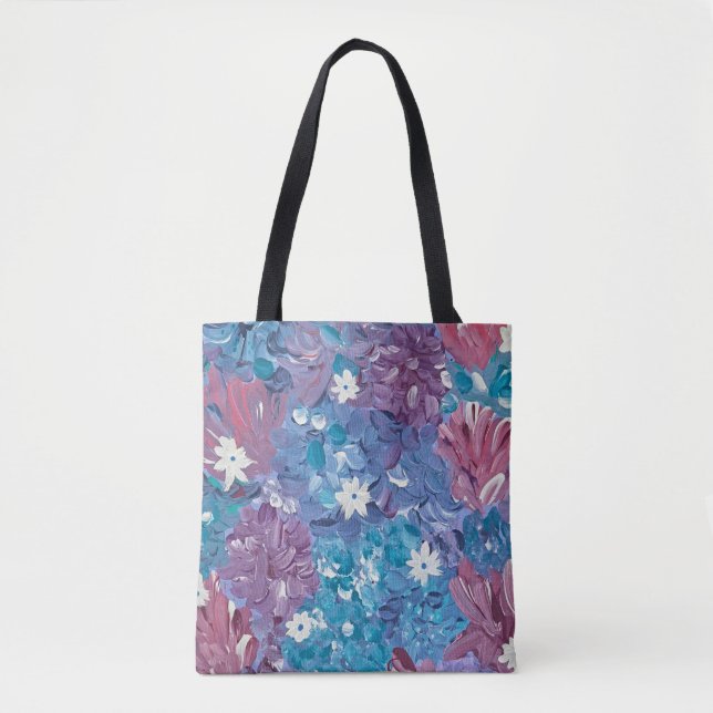 Blissful Blue Tote Bag (Front)