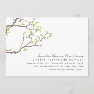 Blissful Branches Retirement Party Invite