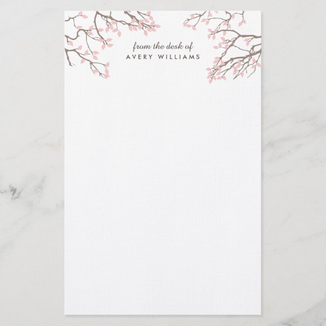 Blissful Branches Stationery (Front)