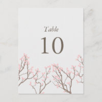 Blissful Branches Table Numbers