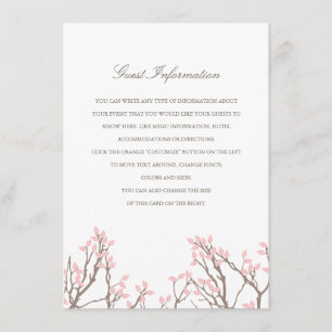 Blissful Branches Wedding Insert