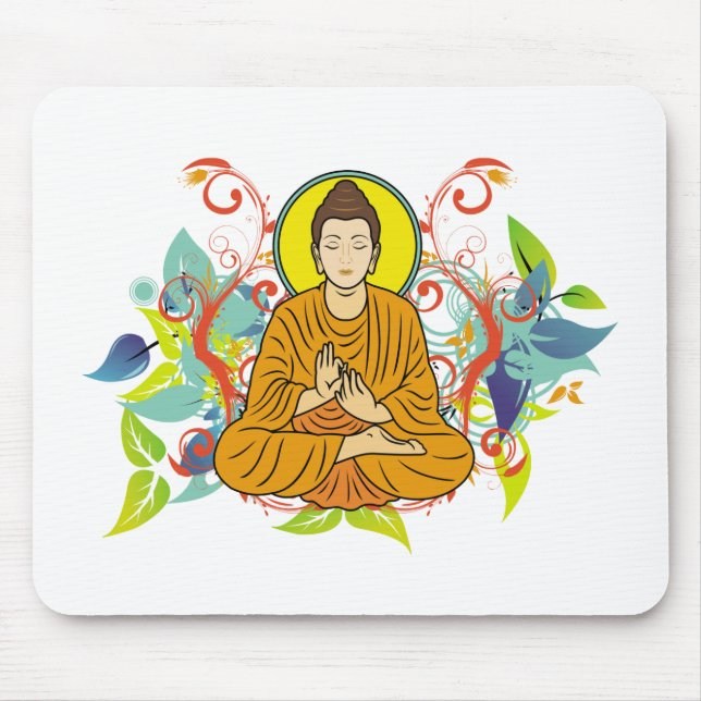 Blissful Buddha Mouse Mat (Front)