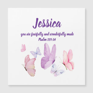 Blissful Butterfly Psalm 139:14 Magnet
