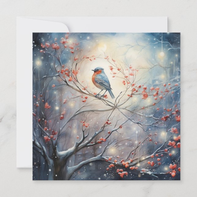 Blissful Christmas Harmony Holiday Card (Front)