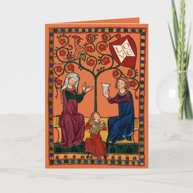 Blissful Family Holiday Card (Front)