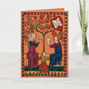 Blissful Family Valentine Holiday Card