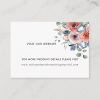 Blissful Floral Dusty Blue Website (or other)