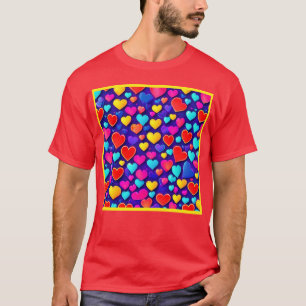 Blissful Love: Chic Hearts Unveiled T-Shirt