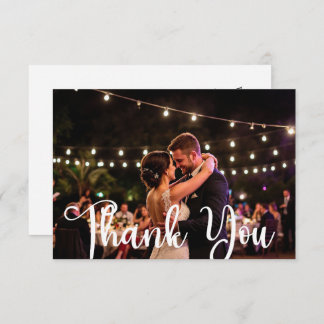 Blissful Wedding Flat Thank You Card