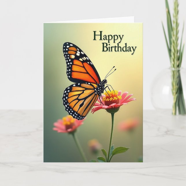 Blissful Winged Beauty Card (Front)