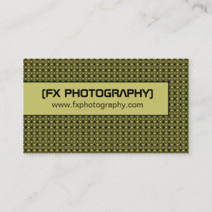 Blissfully Chic Business Card, Olive Green Card