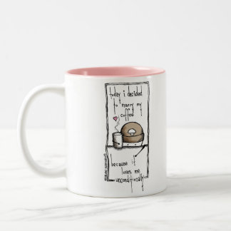 Blissfully Coffee Two-Tone Coffee Mug